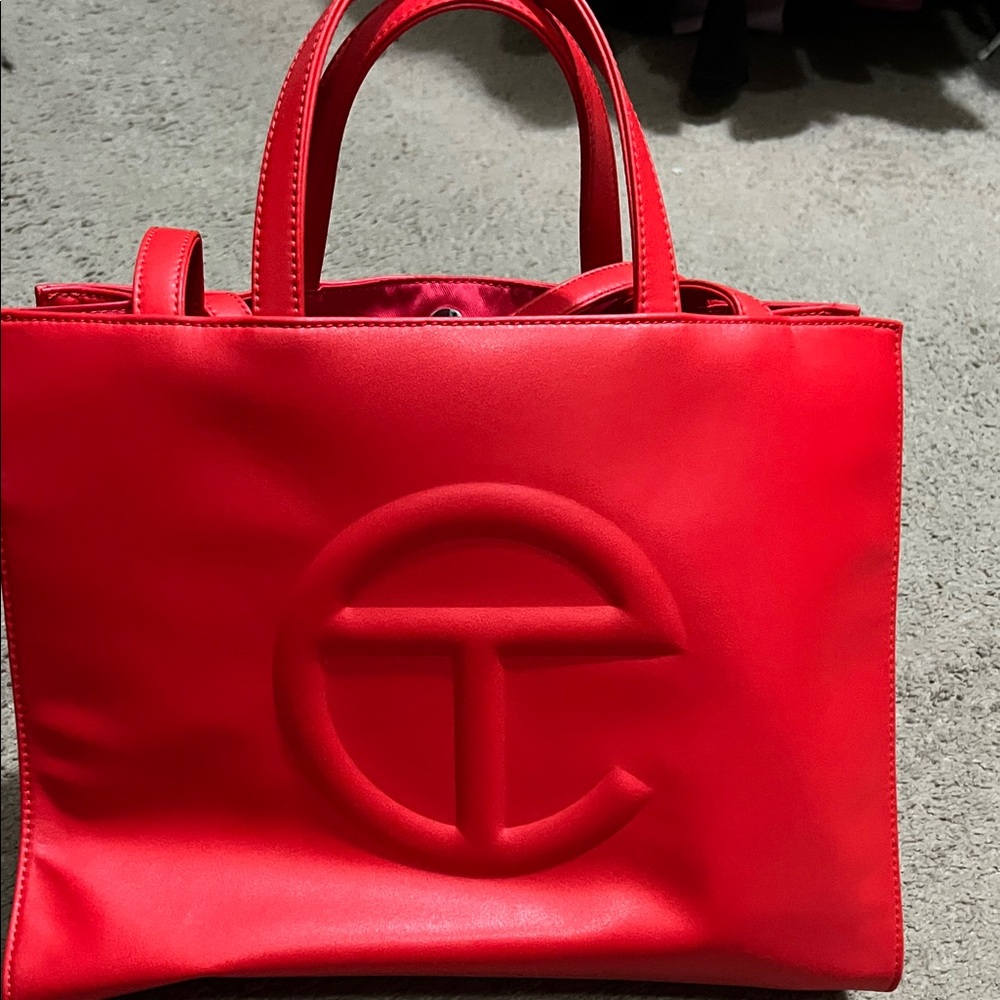 Telfar medium Scarlet Red Tote Bag